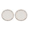 Advanblack x XBS Color Matched HEX 6.5'' Speaker Grills(2 pcs) Fit for Harley Touring Lower Fairing 6 1/2 Speakers (Silver Fortune) view 3