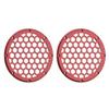 Advanblack x XBS Color Matched HEX 6.5'' Speaker Grills(2 pcs) Fit for Harley Touring Lower Fairing 6 1/2 Speakers (Ember Red Sunglo) view 2