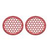 Advanblack x XBS Color Matched HEX 6.5'' Speaker Grills(2 pcs) Fit for Harley Touring Lower Fairing 6 1/2 Speakers (Ember Red Sunglo) view 3