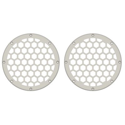 Advanblack x XBS Color Matched HEX 6.5'' Speaker Grills(2 pcs) Fit for Harley Touring Lower Fairing 6 1/2 Speakers (Bonneville Salt Denim)