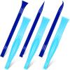 Honoson 6 Pcs Non-scratch Plastic Scraper Cleaning Tool, Blue Color view 1
