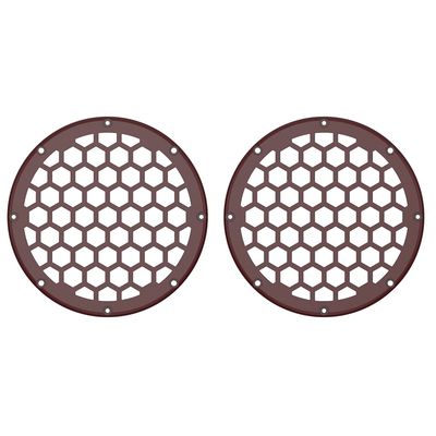 Advanblack x XBS Color Matched HEX 6.5'' Speaker Grills(2 pcs) Fit for Harley Touring Lower Fairing 6 1/2 Speakers (Billiard Red)