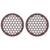 Advanblack x XBS Color Matched HEX 6.5'' Speaker Grills(2 pcs) Fit for Harley Touring Lower Fairing 6 1/2 Speakers (Billiard Red) view 1