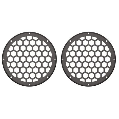 Advanblack x XBS Color Matched HEX 6.5'' Speaker Grills(2 pcs) Fit for Harley Touring Lower Fairing 6 1/2 Speakers (Black Jack Metallic)