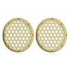 Advanblack x XBS Color Matched HEX 6.5'' Speaker Grills(2 pcs) Fit for Harley Touring Lower Fairing 6 1/2 Speakers (Olive Gold) view 2