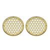 Advanblack x XBS Color Matched HEX 6.5'' Speaker Grills(2 pcs) Fit for Harley Touring Lower Fairing 6 1/2 Speakers (Olive Gold) view 3
