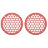 Advanblack x XBS Color Matched HEX 6.5'' Speaker Grills(2 pcs) Fit for Harley Touring Lower Fairing 6 1/2 Speakers (Laguna Orange) view 1
