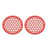 Advanblack x XBS Color Matched HEX 6.5'' Speaker Grills(2 pcs) Fit for Harley Touring Lower Fairing 6 1/2 Speakers (Laguna Orange) view 3