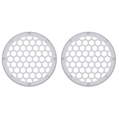 Advanblack x XBS Color Matched HEX 6.5'' Speaker Grills(2 pcs) Fit for Harley Touring Lower Fairing 6 1/2 Speakers (Crushed Ice Pearl)
