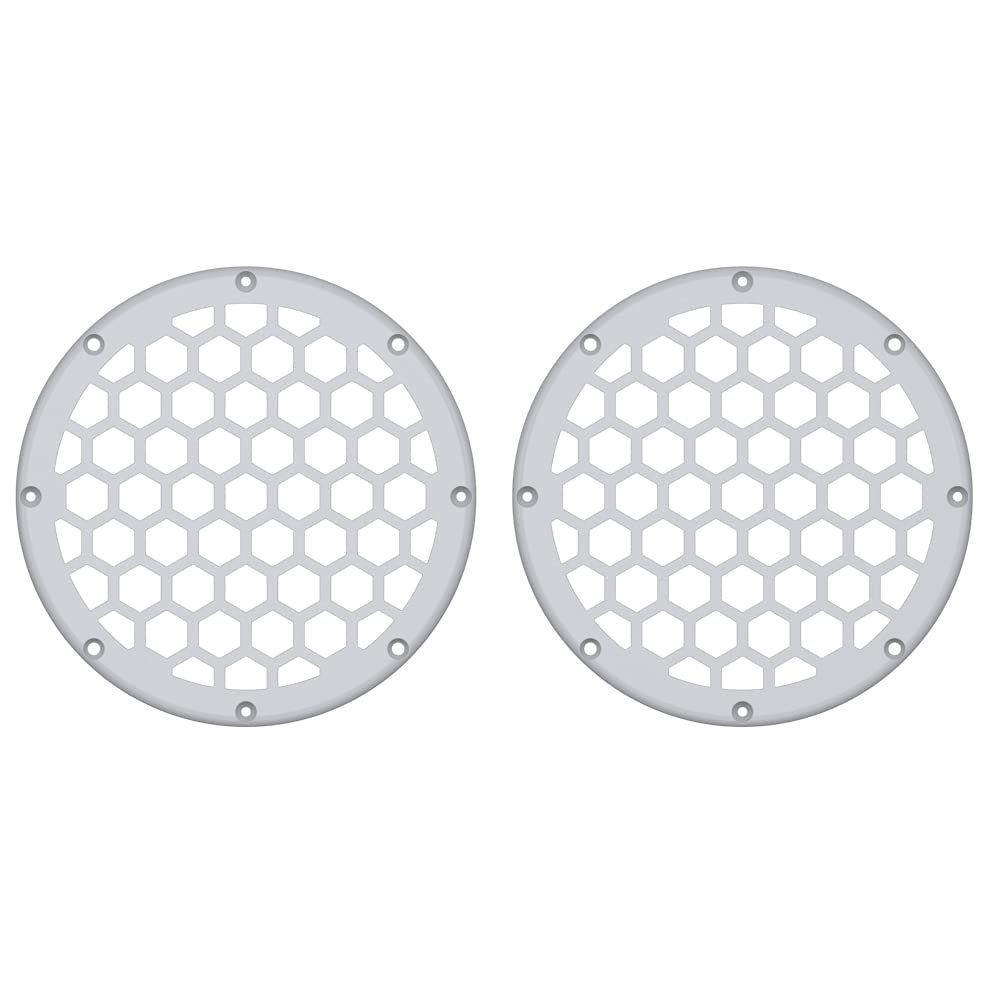 Advanblack x XBS Color Matched HEX 6.5'' Speaker Grills(2 pcs) Fit for Harley Touring Lower Fairing 6 1/2 Speakers (Crushed Ice Pearl)