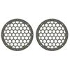 Advanblack x XBS Color Matched HEX 6.5'' Speaker Grills(2 pcs) Fit for Harley Touring Lower Fairing 6 1/2 Speakers (Industrial Gray(Glossy)) view 1