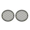 Advanblack x XBS Color Matched HEX 6.5'' Speaker Grills(2 pcs) Fit for Harley Touring Lower Fairing 6 1/2 Speakers (Industrial Gray(Glossy)) view 3