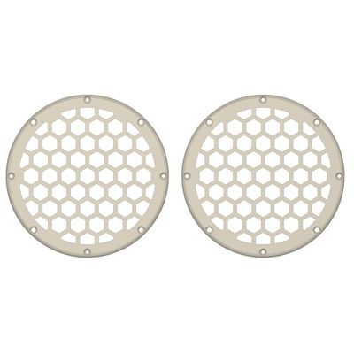Advanblack x XBS Color Matched HEX 6.5'' Speaker Grills(2 pcs) Fit for Harley Touring Lower Fairing 6 1/2 Speakers (Morocco Gold Pearl)