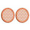 Advanblack US Stock x XBS Color Matched HEX 6.5'' Speaker Grills(2 pcs) Fit for Harley Touring Lower Fairing 6 1/2 Speakers (Amber Whiskey) view 2