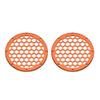 Advanblack US Stock x XBS Color Matched HEX 6.5'' Speaker Grills(2 pcs) Fit for Harley Touring Lower Fairing 6 1/2 Speakers (Amber Whiskey) view 3