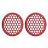 Advanblack US Stock x XBS Color Matched HEX 6.5'' Speaker Grills(2 pcs) Fit for Harley Touring Lower Fairing 6 1/2 Speakers (Wicked Red Denim) view 2