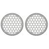 Advanblack x XBS Color Matched HEX 6.5'' Speaker Grills(2 pcs) Fit for Harley Touring Lower Fairing 6 1/2 Speakers (Pewter Pearl) view 1