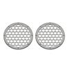 Advanblack x XBS Color Matched HEX 6.5'' Speaker Grills(2 pcs) Fit for Harley Touring Lower Fairing 6 1/2 Speakers (Pewter Pearl) view 3