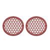 Advanblack x XBS Color Matched HEX 6.5'' Speaker Grills(2 pcs) Fit for Harley Touring Lower Fairing 6 1/2 Speakers (Red Hot Sunglo) view 3