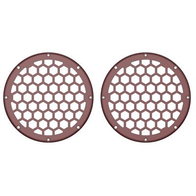 Advanblack US Stock x XBS Color Matched HEX 6.5'' Speaker Grills(2 pcs) Fit for Harley Touring Lower Fairing 6 1/2 Speakers (Stiletto Red)