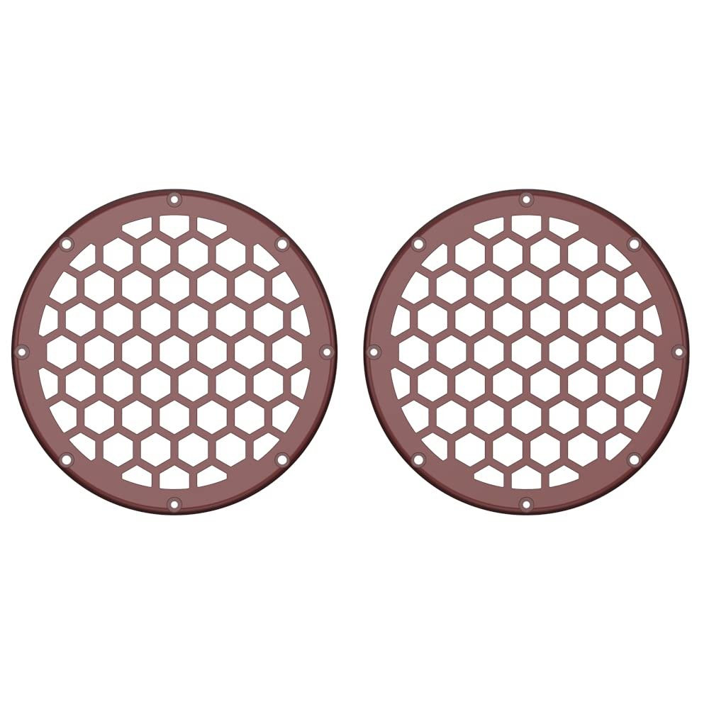 Advanblack US Stock x XBS Color Matched HEX 6.5'' Speaker Grills(2 pcs) Fit for Harley Touring Lower Fairing 6 1/2 Speakers (Stiletto Red)