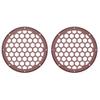 Advanblack US Stock x XBS Color Matched HEX 6.5'' Speaker Grills(2 pcs) Fit for Harley Touring Lower Fairing 6 1/2 Speakers (Stiletto Red) view 1