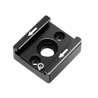 FEICHAO Universal Cold Shoe Mount Mic to Flash Adapter with 1/4" Thread Hole for Camera Camcorder Rigs Flash LED Monitor (Cold Shoe Mount)