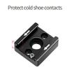 FEICHAO Universal Cold Shoe Mount Mic to Flash Adapter with 1/4" Thread Hole for Camera Camcorder Rigs Flash LED Monitor (Cold Shoe Mount) view 3