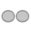 Advanblack US Stock x XBS Color Matched HEX 6.5'' Speaker Grills(2 pcs) Fit for Harley Touring Lower Fairing 6 1/2 Speakers (Charcoal Denim) view 3