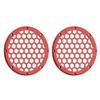 Advanblack x XBS Color Matched HEX 6.5'' Speaker Grills(2 pcs) Fit for Harley Touring Lower Fairing 6 1/2 Speakers (Peformance Orange) view 2
