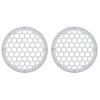 Advanblack US Stock x XBS Color Matched HEX 6.5'' Speaker Grills(2 pcs) Fit for Harley Touring Lower Fairing 6 1/2 Speakers (Charcoal Pearl) view 1