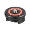 FEICHAO Universal Cold Shoe Mount Mic to Flash Adapter with 1/4" Thread Hole for Camera Camcorder Rigs Flash LED Monitor (for Flash to Mic) view 4