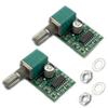 Kiro&Seeu 2PCS PAM8403 3W Stereo Audio Power Amplifier Board Module Super Mini DC 5V with Volume Control Potentionmeter Dual-Channel(AM8403-MD-2P) view 3
