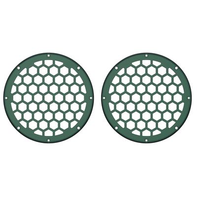 Advanblack x XBS Color Matched HEX 6.5'' Speaker Grills(2 pcs) Fit for Harley Touring Lower Fairing 6 1/2 Speakers (Snake Venom)