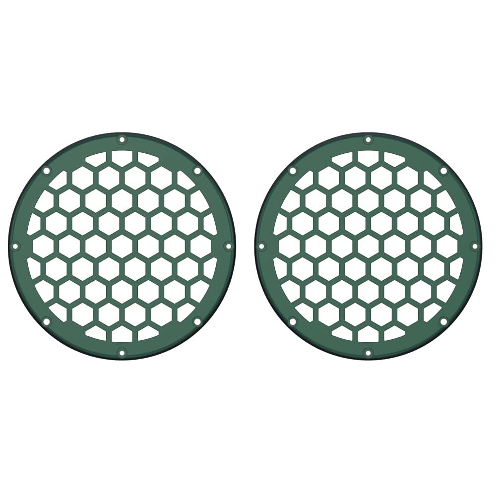 Advanblack x XBS Color Matched HEX 6.5'' Speaker Grills(2 pcs) Fit for Harley Touring Lower Fairing 6 1/2 Speakers (Snake Venom)