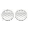 Advanblack x XBS Color Matched HEX 6.5'' Speaker Grills(2 pcs) Fit for Harley Touring Lower Fairing 6 1/2 Speakers (Stone Washed White Pearl) view 3
