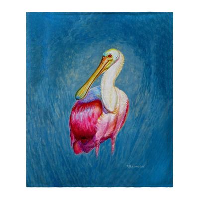 Betsy Drake Spoonbill Portrait Throw