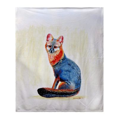 Betsy Drake Gray Fox Throw