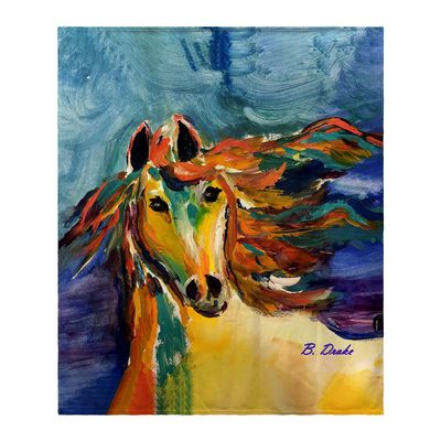 Betsy Drake Colorful Horse Throw