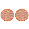 Advanblack US Stock x XBS (Amber Whiskey) 2PCS Covers HEX 8'' Speaker Grills Fit for Harley Touring Saddlebag Lids Tour Trunk Pack Lid with 8 inch Speakers view 1