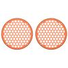 Advanblack US Stock x XBS (Amber Whiskey) 2PCS Covers HEX 8'' Speaker Grills Fit for Harley Touring Saddlebag Lids Tour Trunk Pack Lid with 8 inch Speakers view 2