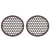 Advanblack x XBS Color Matched 2PCS Covers HEX 8'' Speaker Grills Fit for Harley Touring Saddlebag Lids Tour Trunk Pack Lid with 8 inch Speakers (Black Cherry) view 1