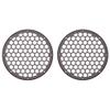Advanblack x XBS Color Matched 2PCS Covers HEX 8'' Speaker Grills Fit for Harley Touring Saddlebag Lids Tour Trunk Pack Lid with 8 inch Speakers (Black Cherry) view 2