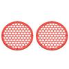 Advanblack x XBS Color Matched 2PCS Covers HEX 8'' Speaker Grills Fit for Harley Touring Saddlebag Lids Tour Trunk Pack Lid with 8 inch Speakers (Laguna Orange) view 1