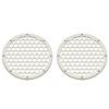 Advanblack x XBS (Bonneville Salt Pearl) 2PCS Covers HEX 8'' Speaker Grills Fit for Harley Touring Saddlebag Lids Tour Trunk Pack Lid with 8 inch Speakers view 1