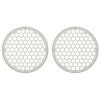 Advanblack x XBS (Bonneville Salt Pearl) 2PCS Covers HEX 8'' Speaker Grills Fit for Harley Touring Saddlebag Lids Tour Trunk Pack Lid with 8 inch Speakers view 2