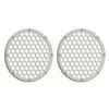 Advanblack x XBS (Bonneville Salt Pearl) 2PCS Covers HEX 8'' Speaker Grills Fit for Harley Touring Saddlebag Lids Tour Trunk Pack Lid with 8 inch Speakers view 3