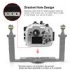 Sea frogs Underwater Camera Housing Compatible with Panasonic GH5 12-60mm IPX8 40m/130ft Maximum Diving Depth Waterproof Camera Case for Diving, Surfing, Rowing view 4