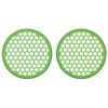Advanblack x XBS Color Matched 2PCS Covers HEX 8'' Speaker Grills Fit for Harley Touring Saddlebag Lids Tour Trunk Pack Lid with 8 inch Speakers (Radioactive Green) view 2
