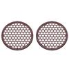 Advanblack x XBS Color Matched 2PCS Covers HEX 8'' Speaker Grills Fit for Harley Touring Saddlebag Lids Tour Trunk Pack Lid with 8 inch Speakers (Crimson Red Sunglo) view 1